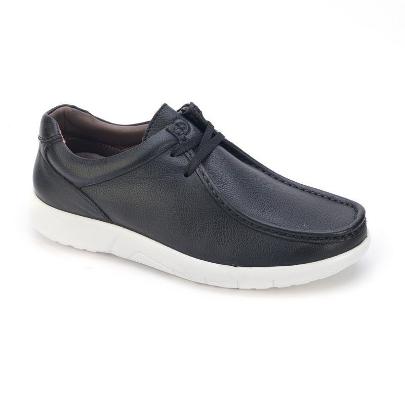 4500-black-floter Мокасины муж.кожа-кожа черный